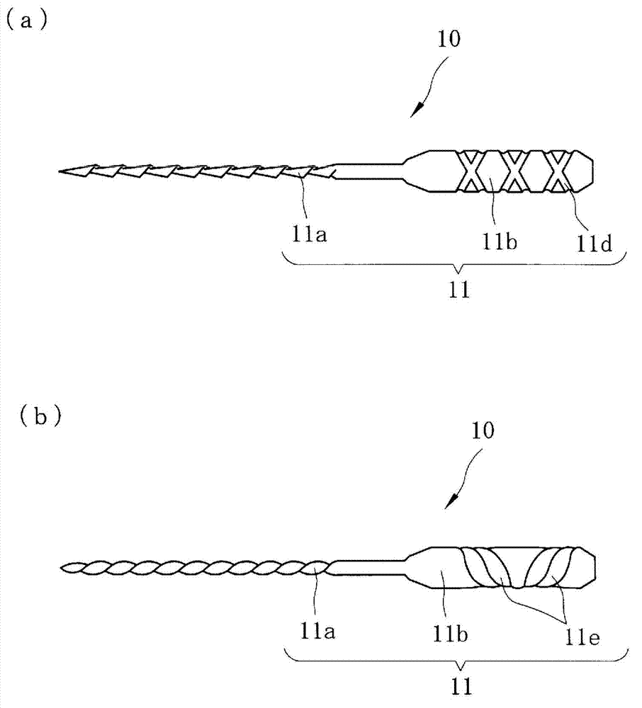 Dental root canal treatment instrument and manufacturing method thereof