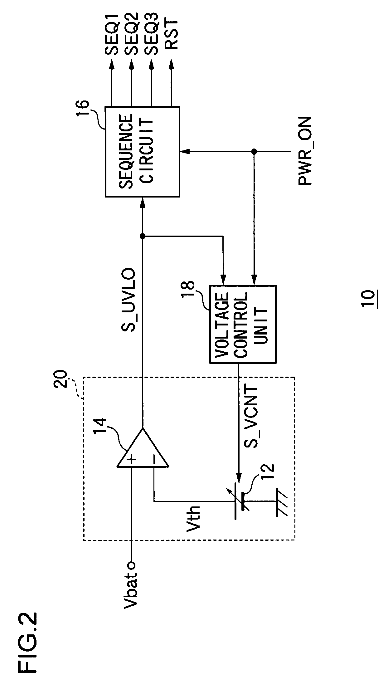 Under voltage lock out circuit and method