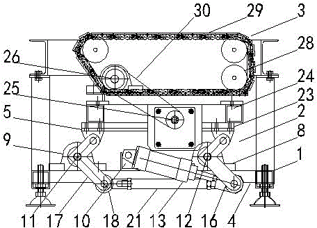 Jacking transplanting machine