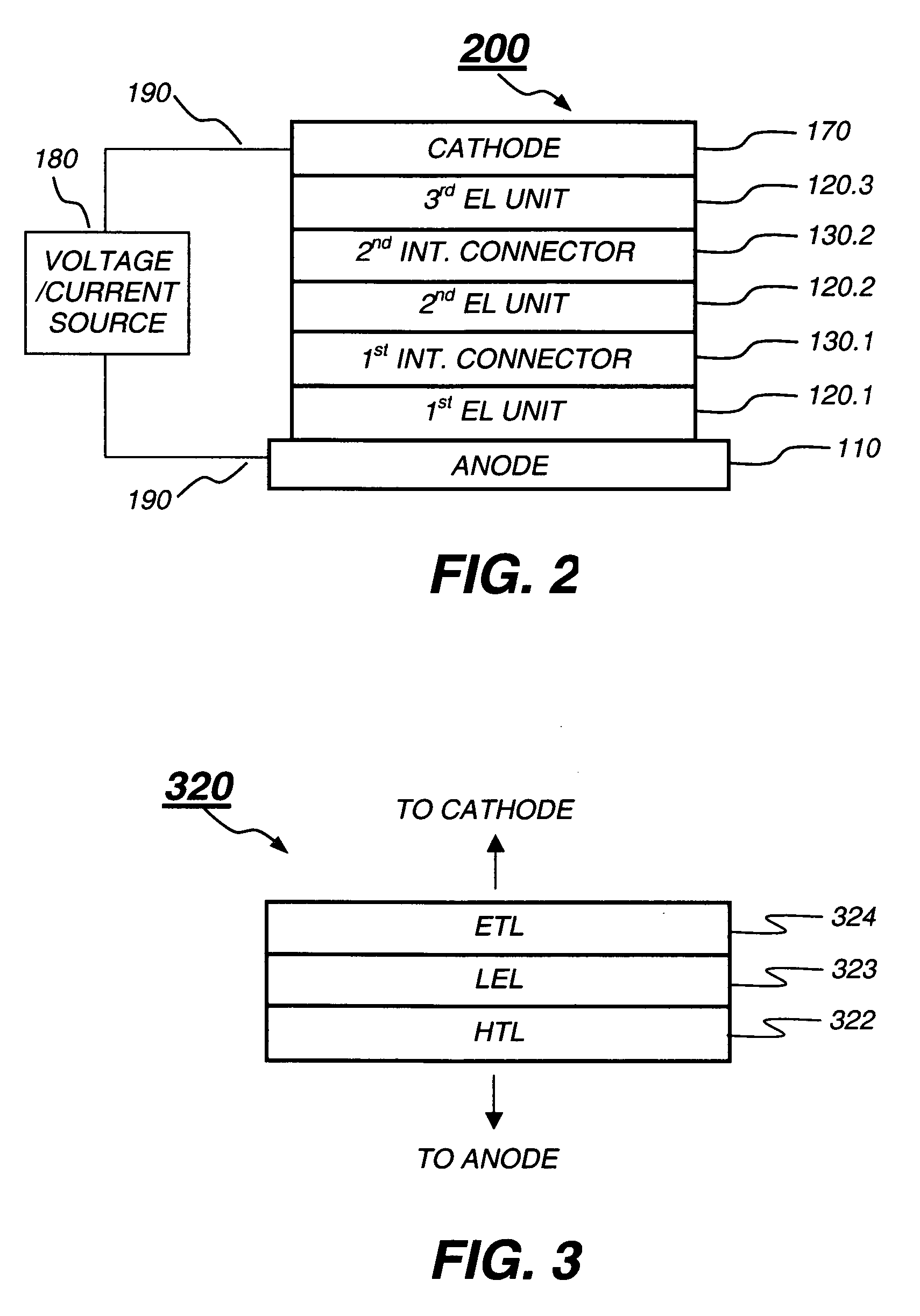 Tandem OLED having an organic intermediate connector