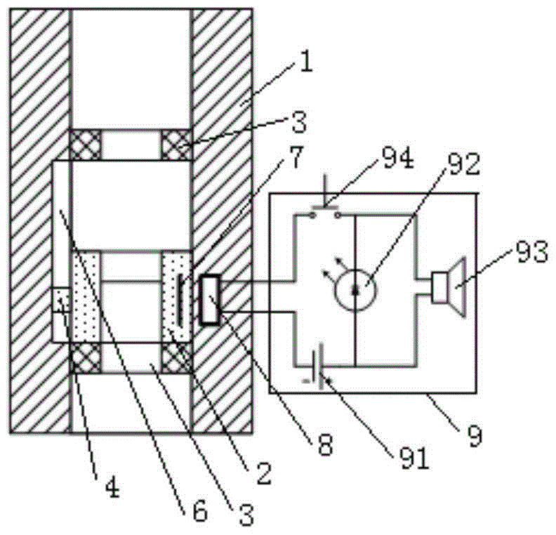 Mechanism for detecting cork floating body water depletion through reed switch induction