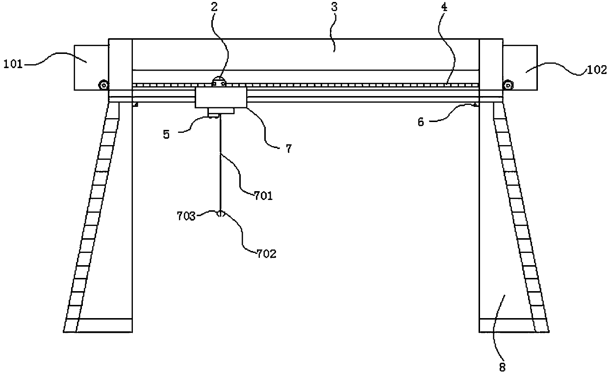 Door crane based on Internet of Things and remote control system of door crane