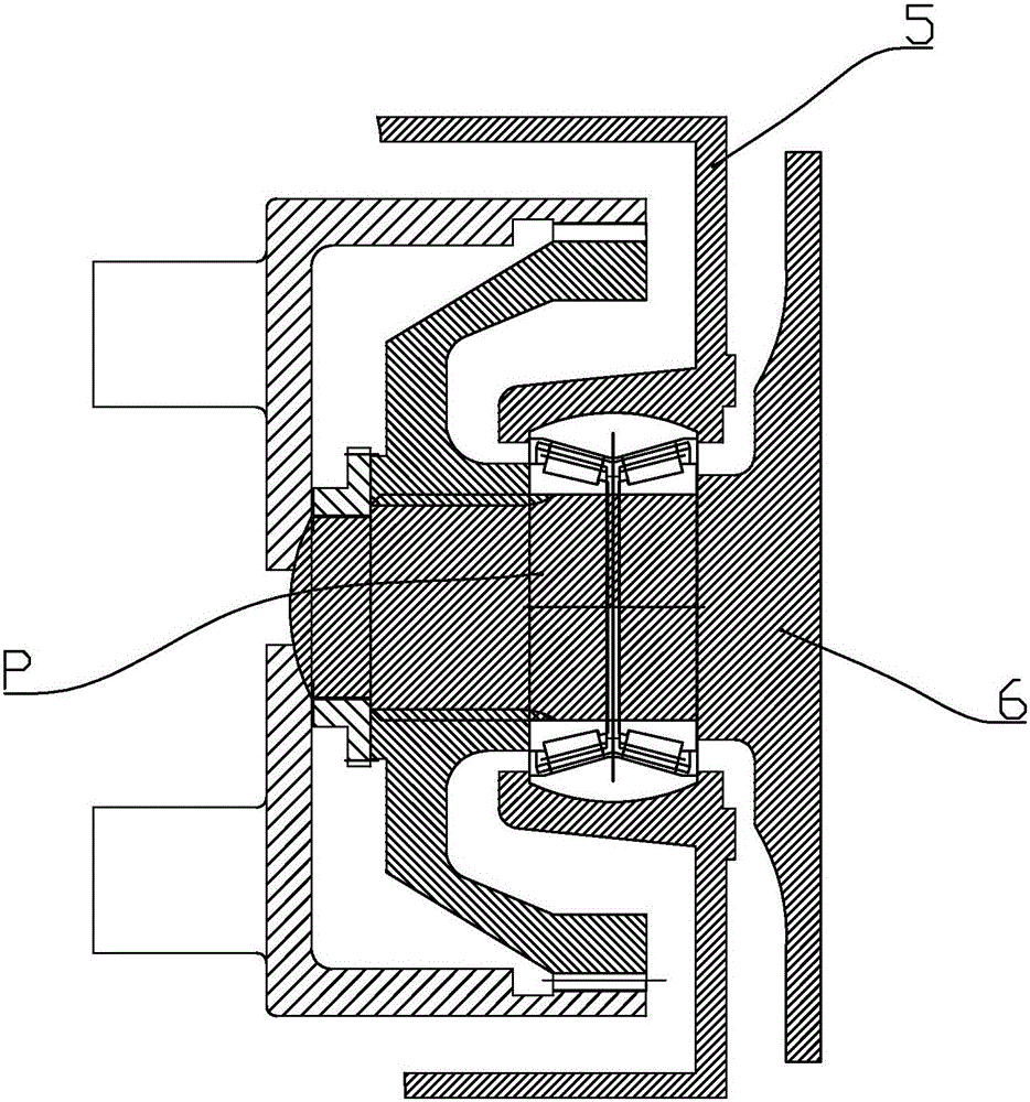 Double row tapered roller bearing and installing structure thereof