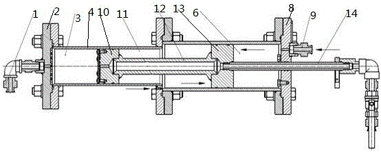 Three-chamber structure small-test filter-press analog device