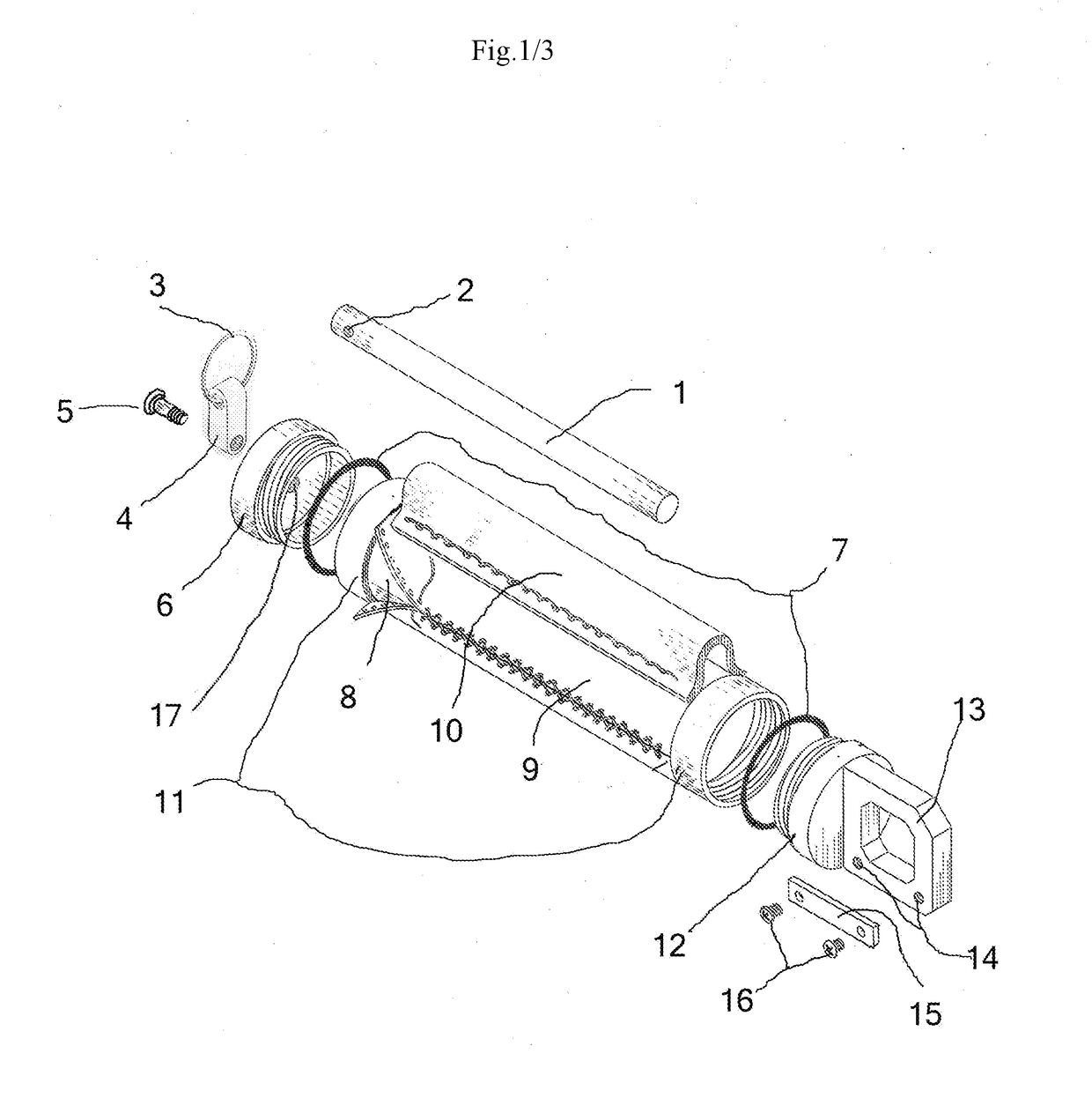 Handheld Storage Tube Having an Externally Integrated Firestarter