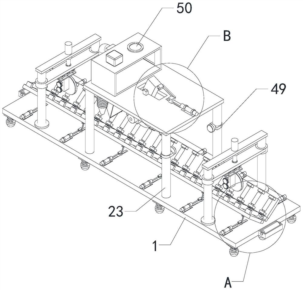 Special weld joint back chipping equipment for iron tower angle steel full penetration welding