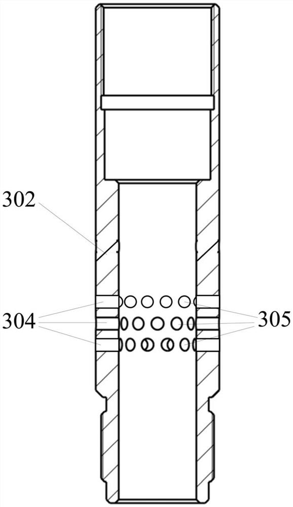 Oil pipe column cutting device with pressure balancer