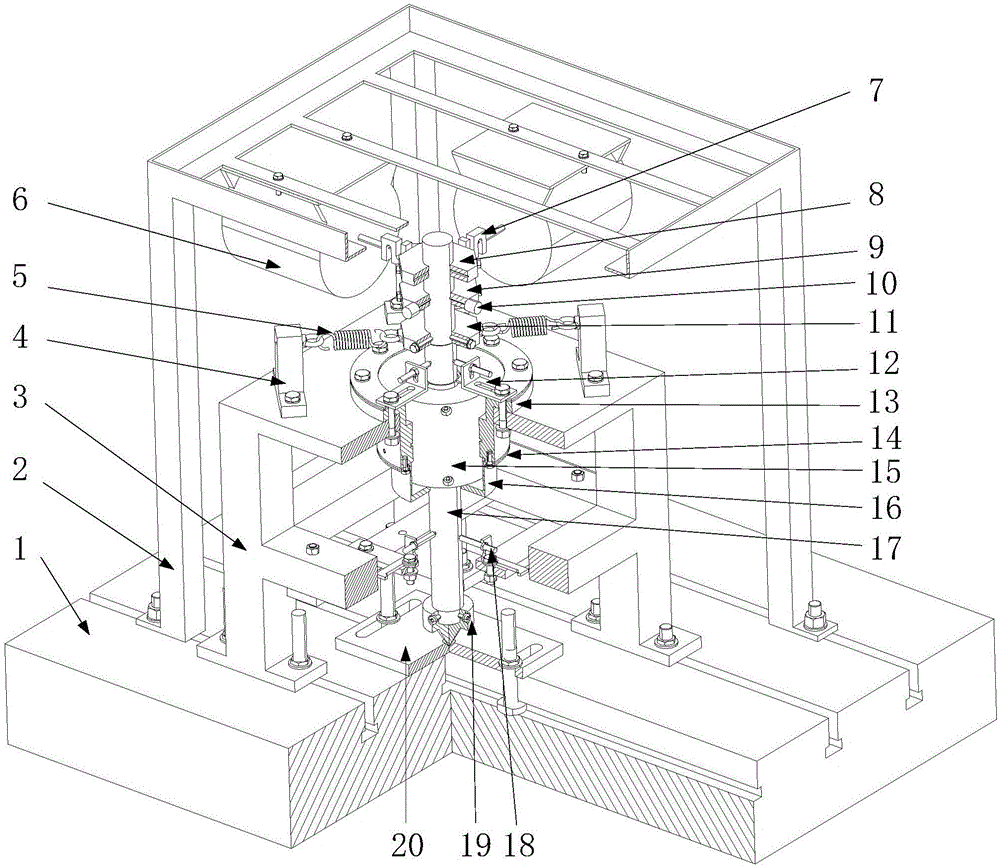 Fluid film lubrication damping technical test platform