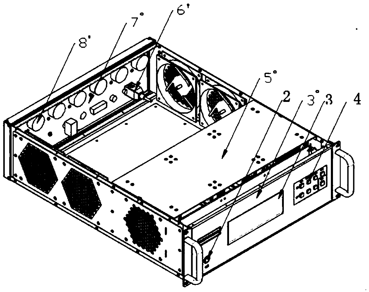 Highly-integrated satellite centralized power supply monitoring device