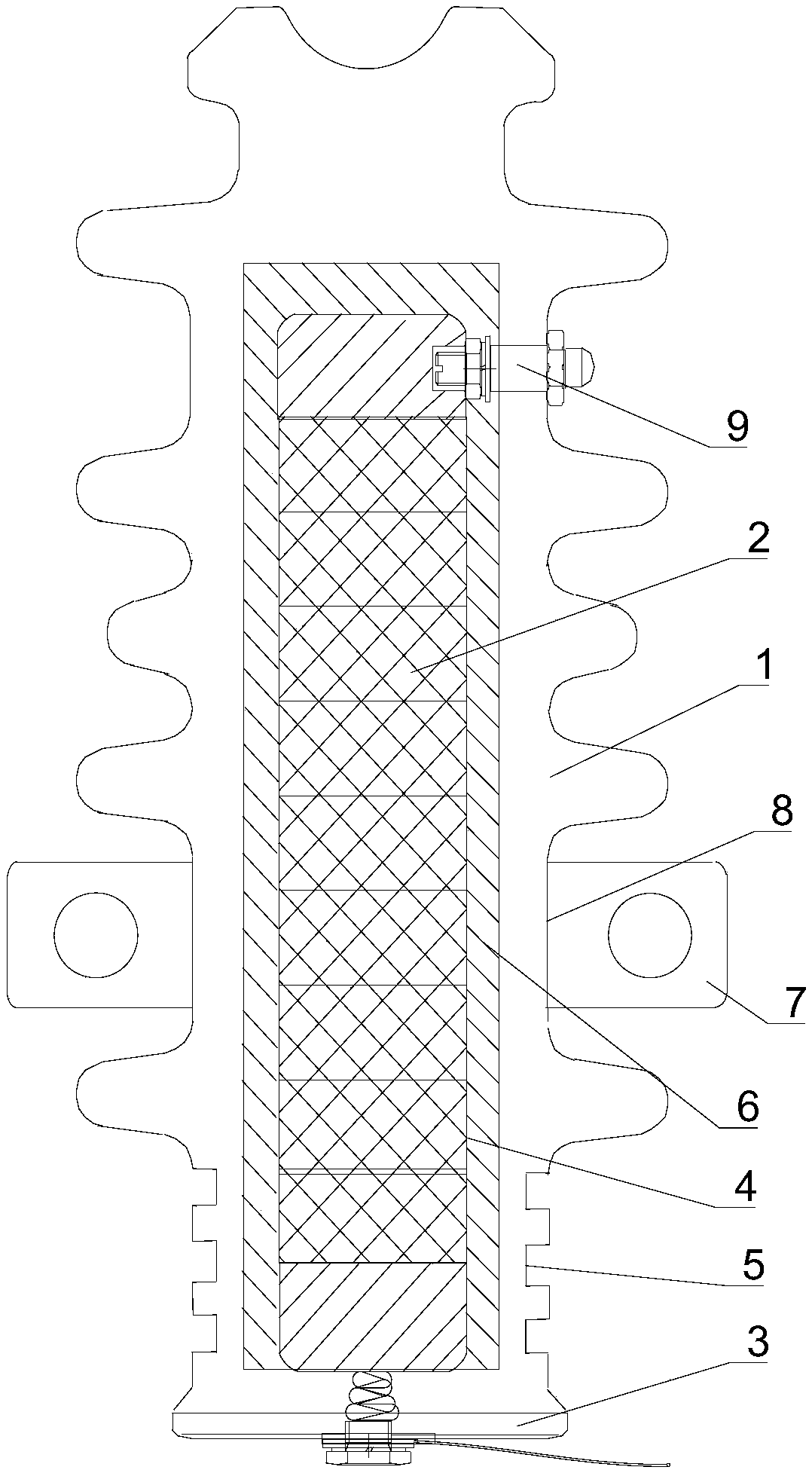 Fault-visible type lightning arrester and manufacturing method thereof