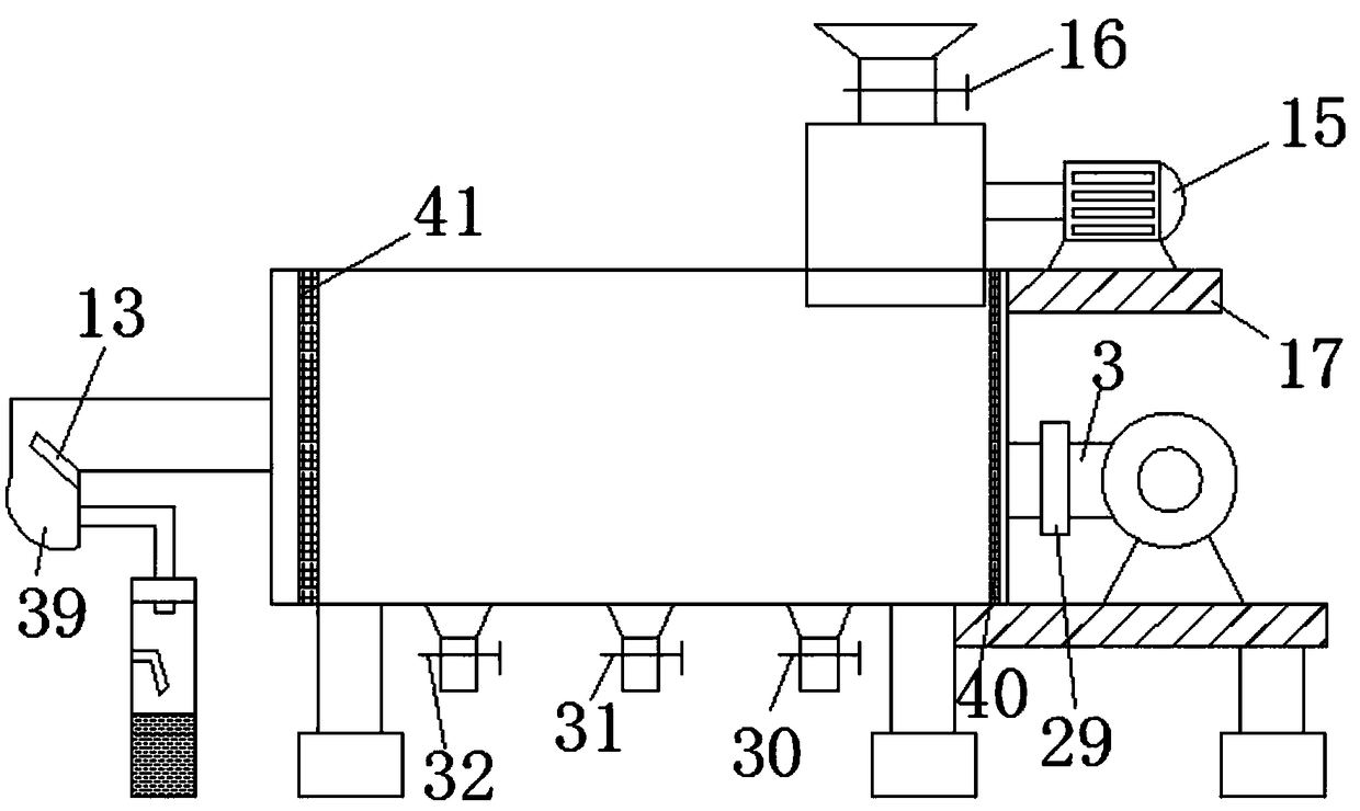 Cleaning device for tea winnowing machine