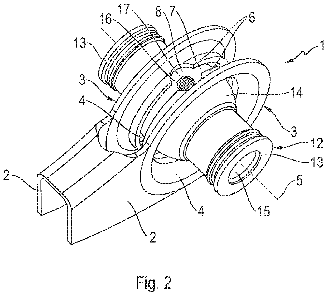 Joint, link for a wheel suspension and method for assembling a joint