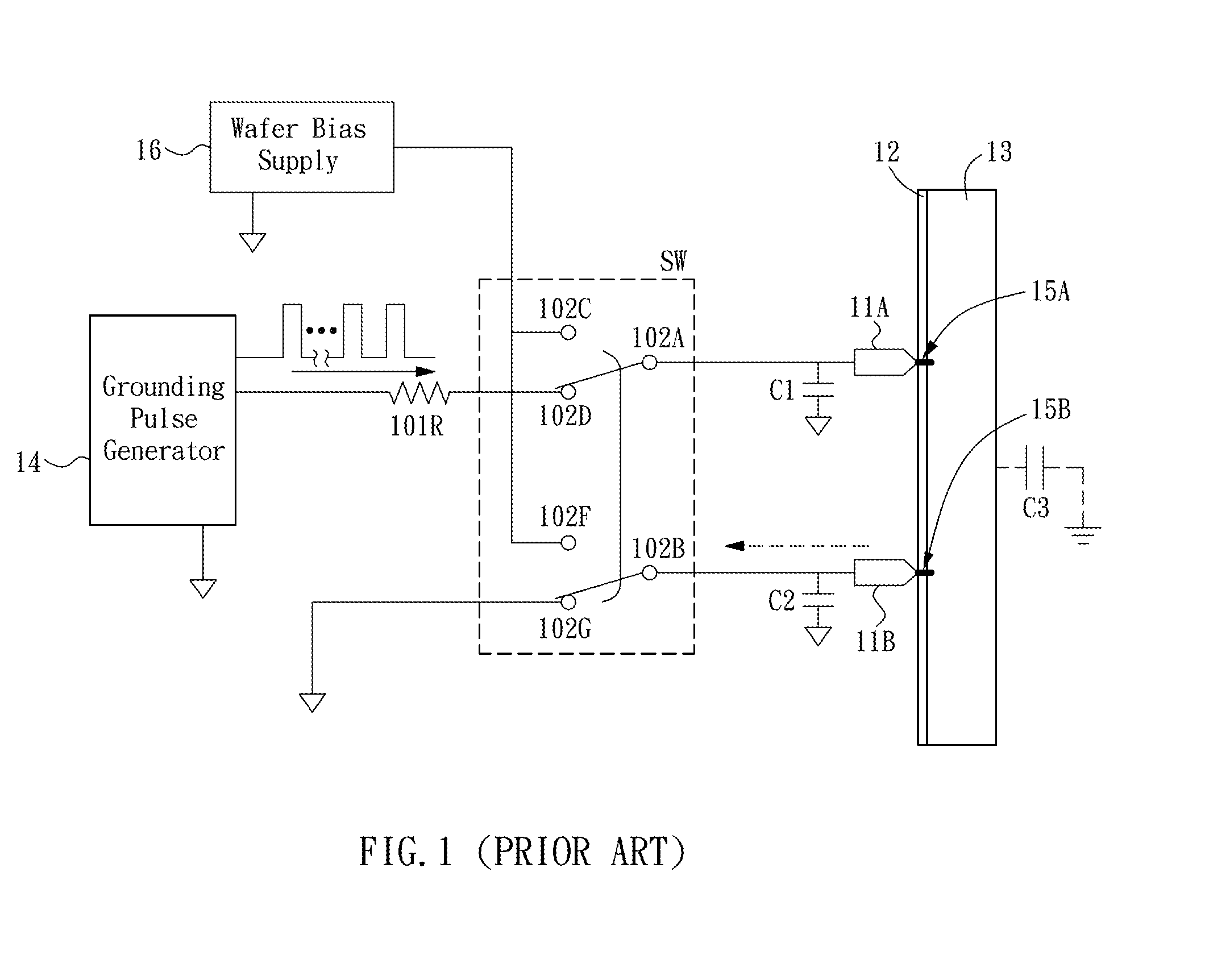 Wafer grounding and biasing method, apparatus, and
application