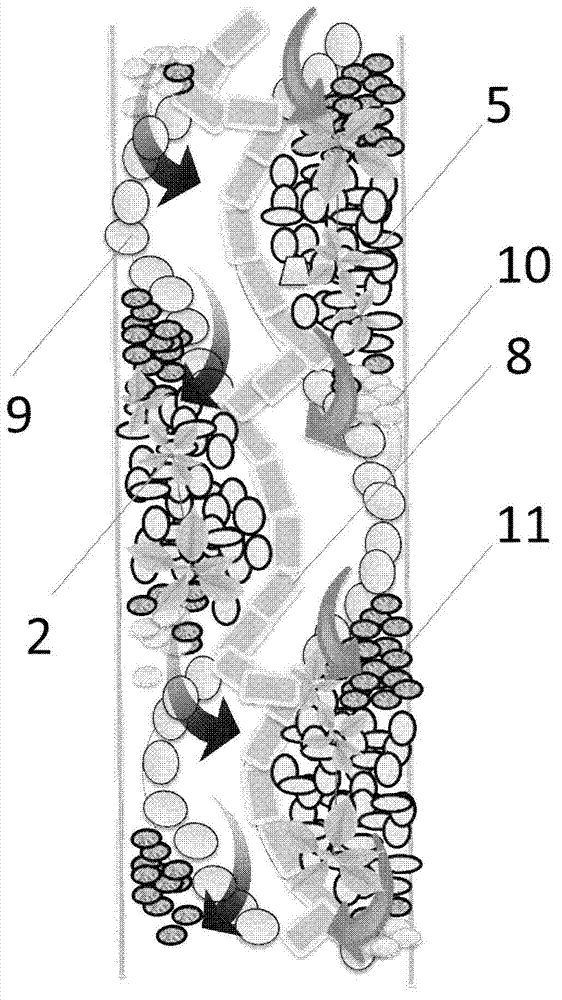 Simulative nature river course water purification system