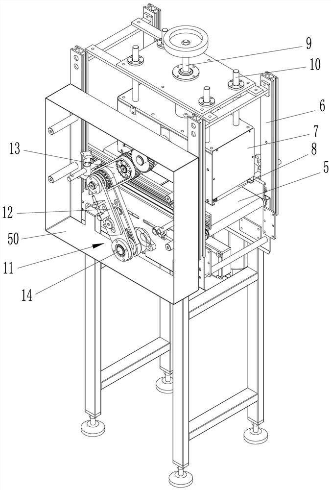 A pressing and reversing equipment for soft bag packaging