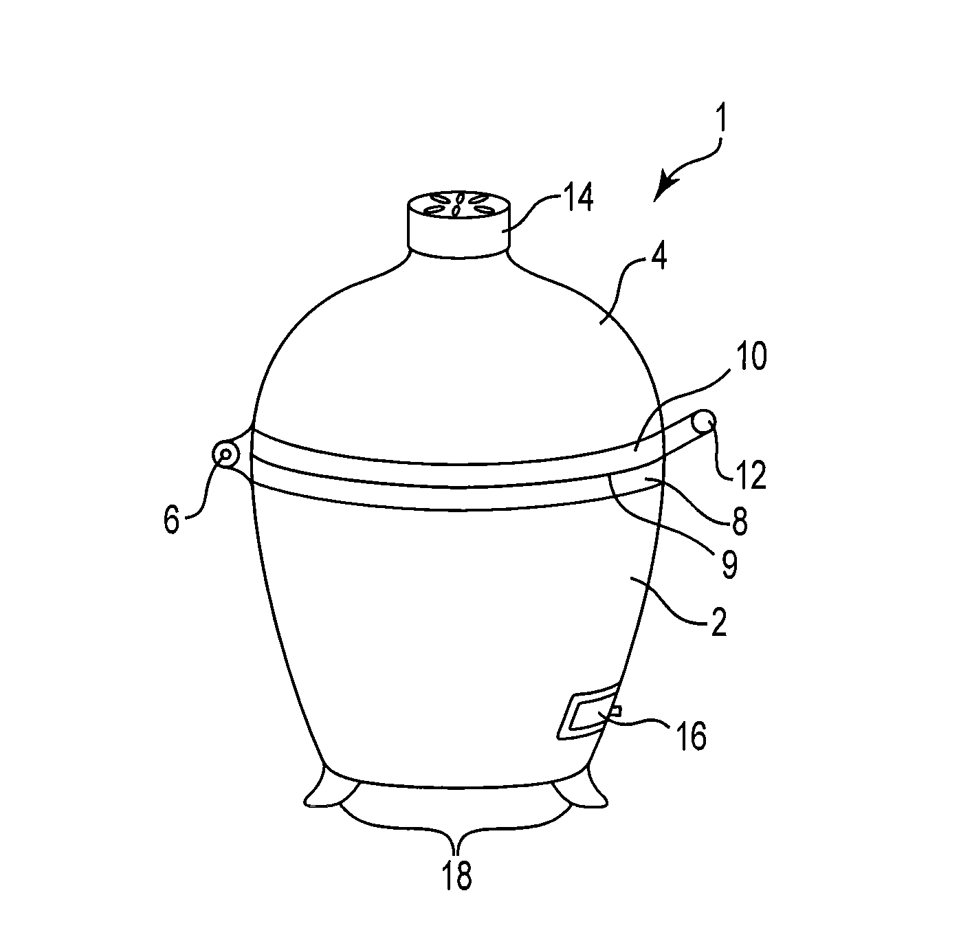 Ceramic cooker rotisserie