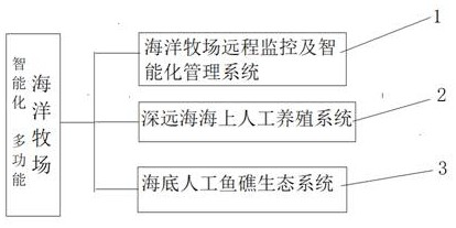 Intelligent multifunctional marine ranch and implementation method thereof