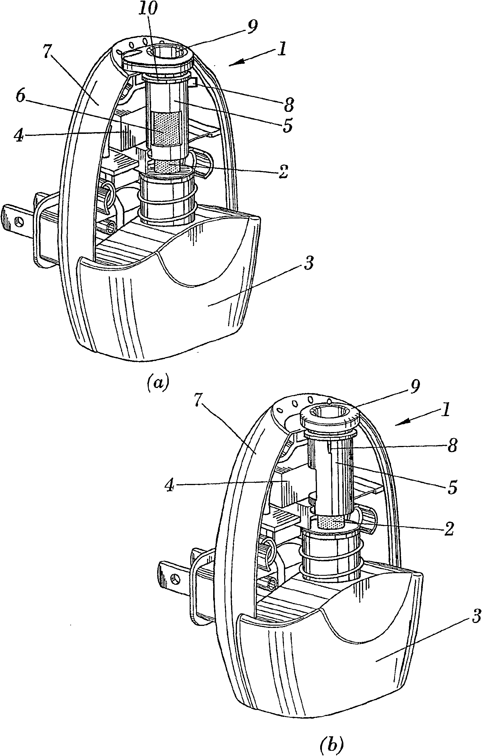 Method and device for evaporation of volatile substances