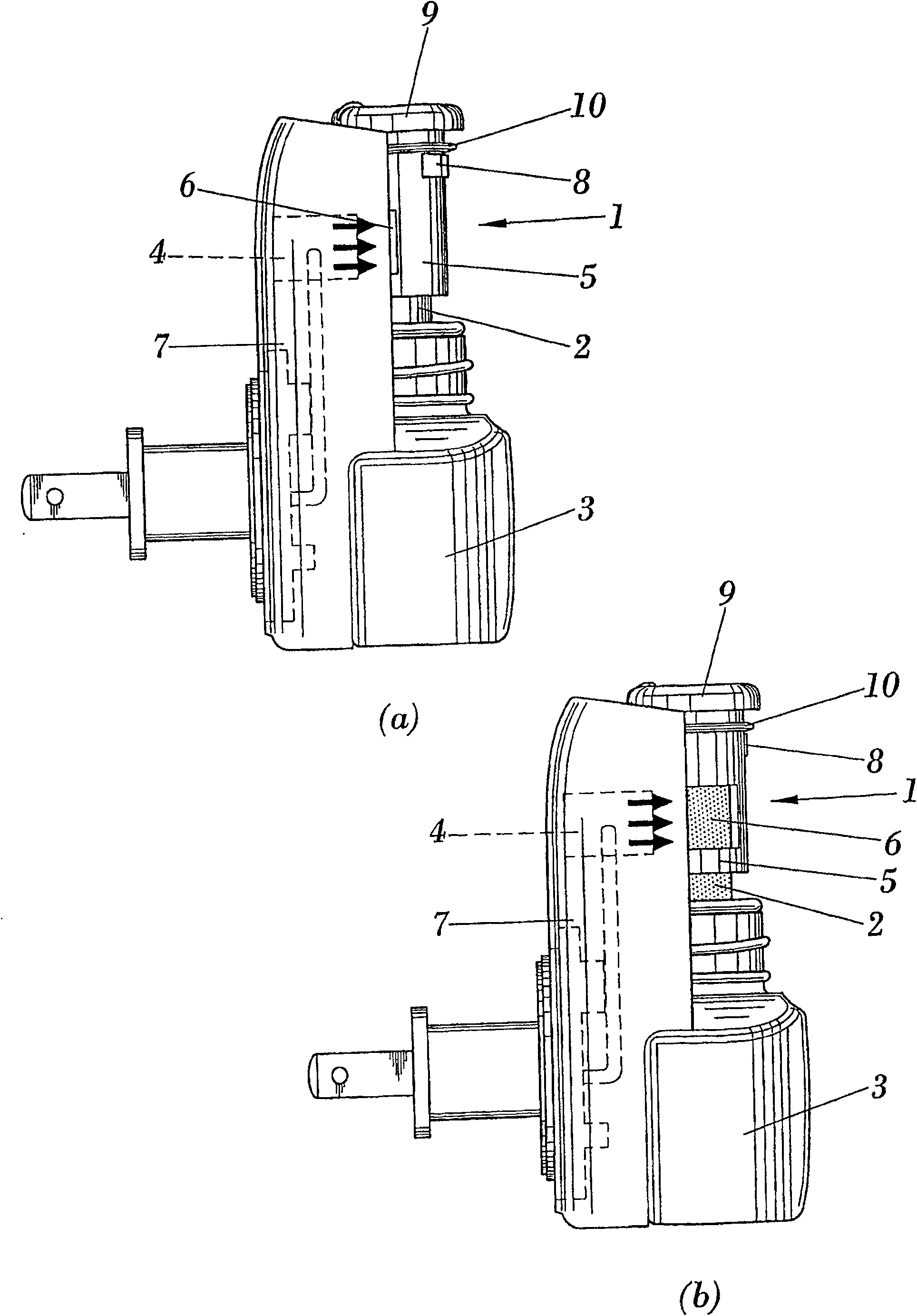 Method and device for evaporation of volatile substances