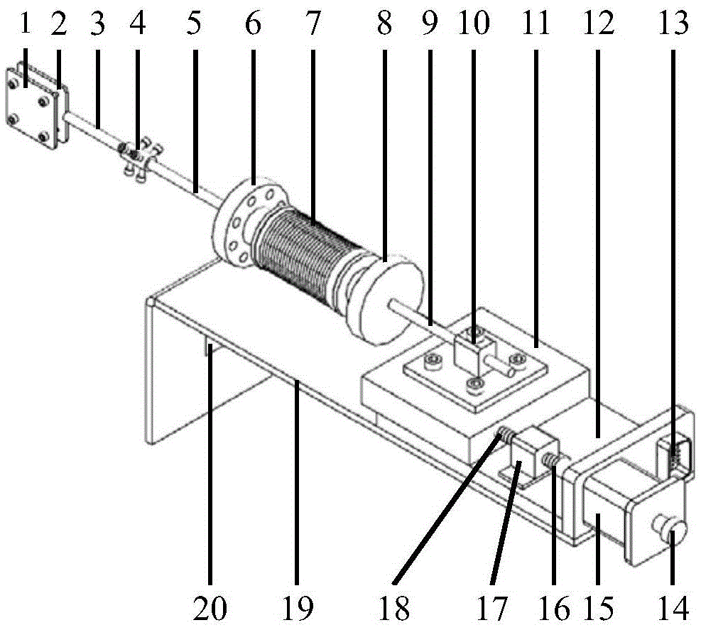 Mechanical loading device suitable for multi-environment and vacuum testing device