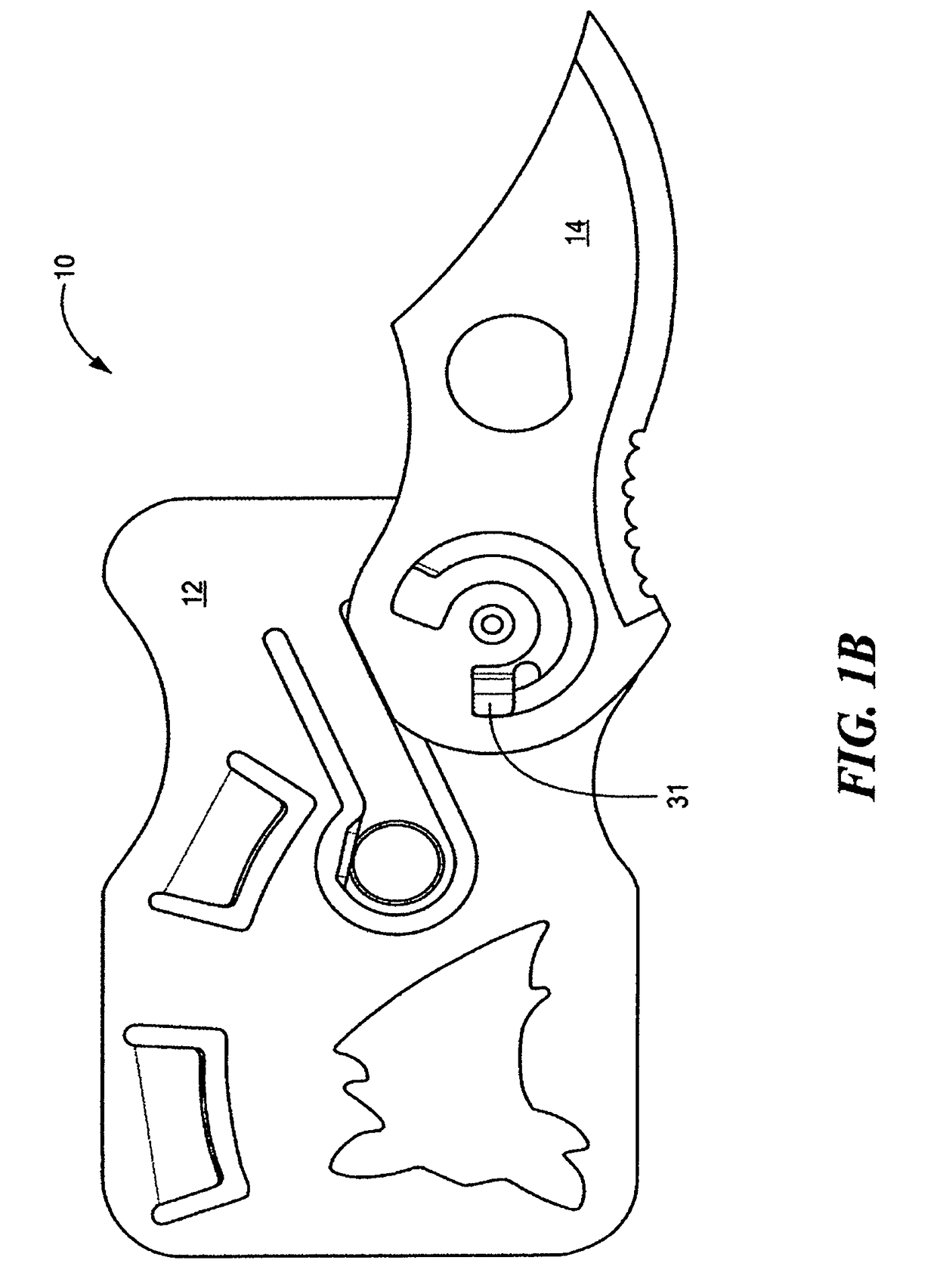 Low profile pocket tool