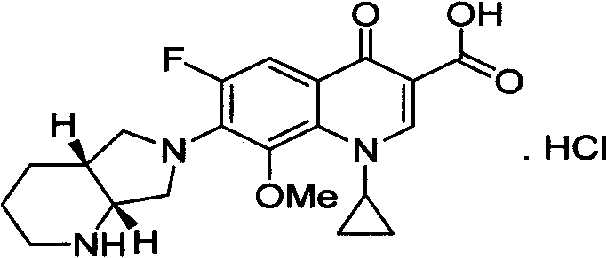 Improvement of preparation method of moxifloxacin hydrochloride