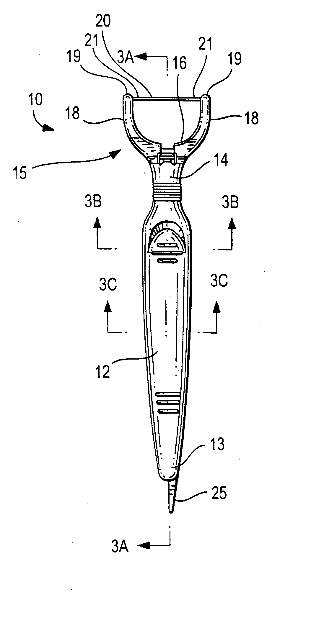 Dental flosser with bendable head