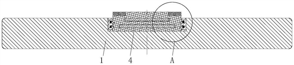 A multi-stage damping leaf spring