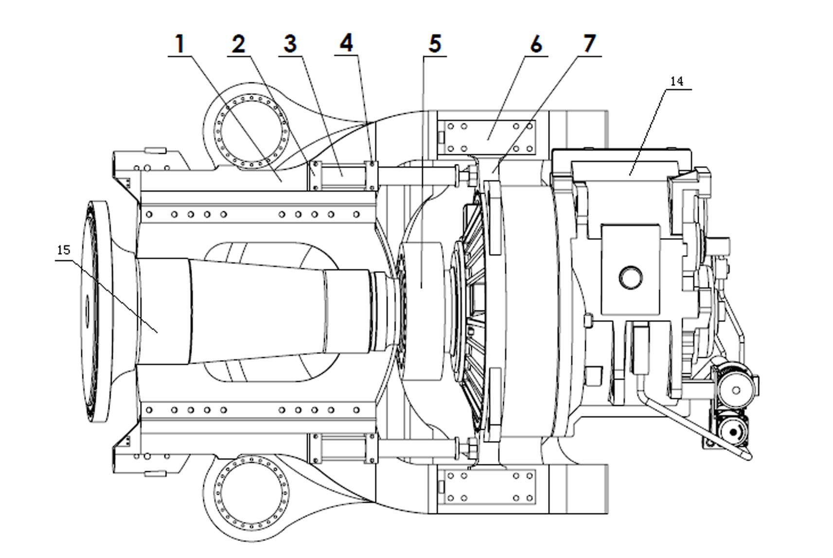 Method and device for disassembling gear box of wind driven generator