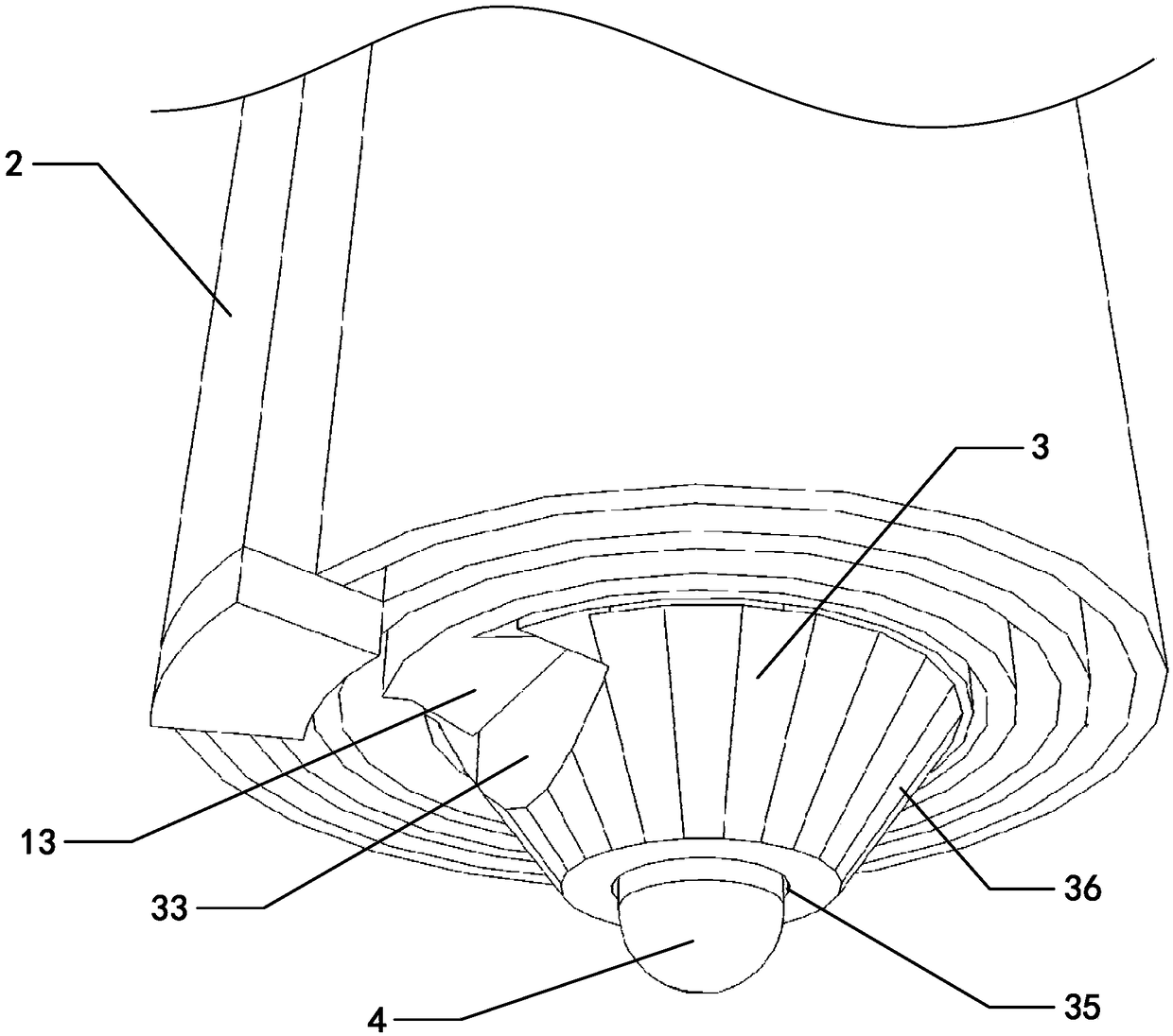 Craniocerebral lumen stepless adjustment expansion device