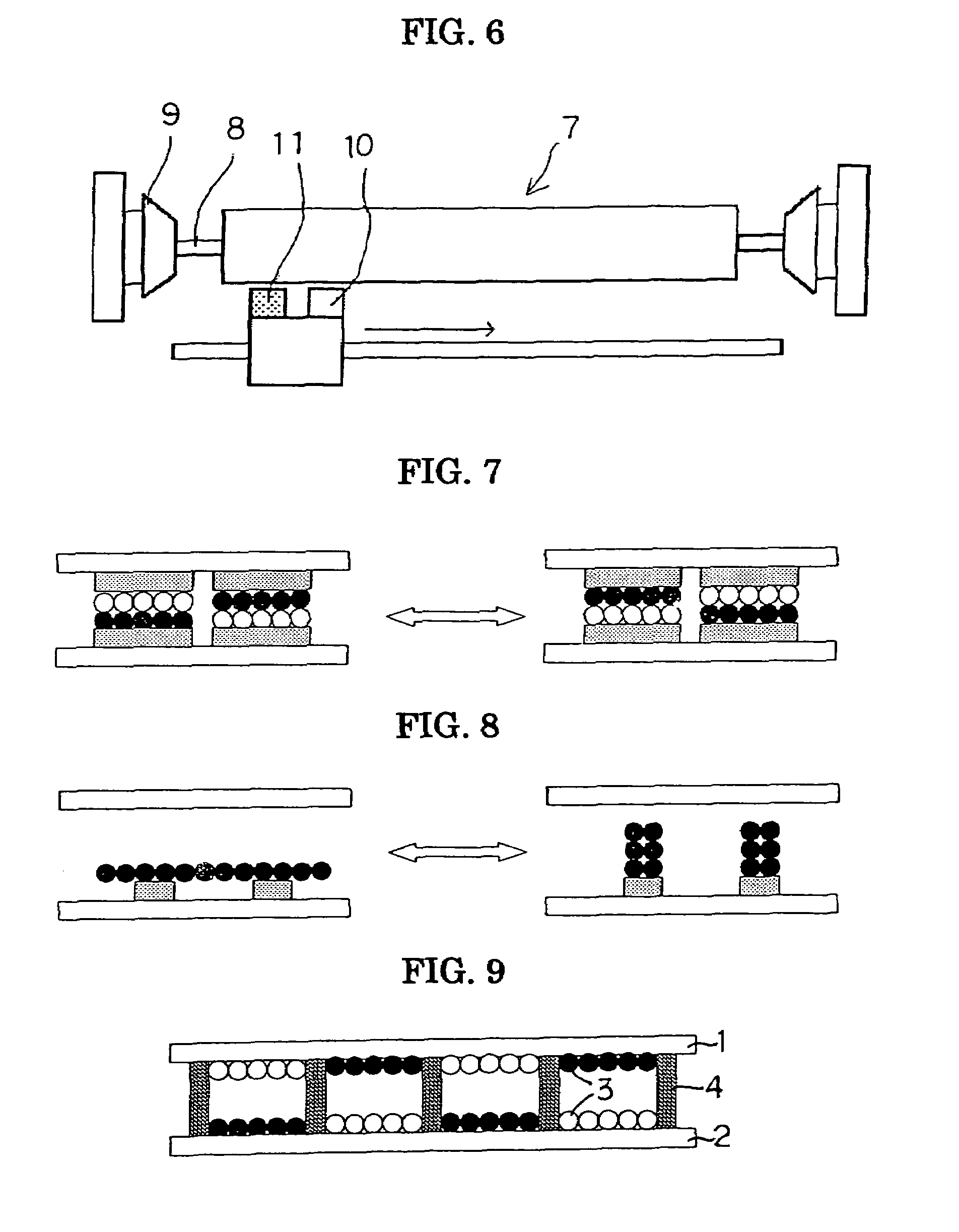 Particles and device for displaying image