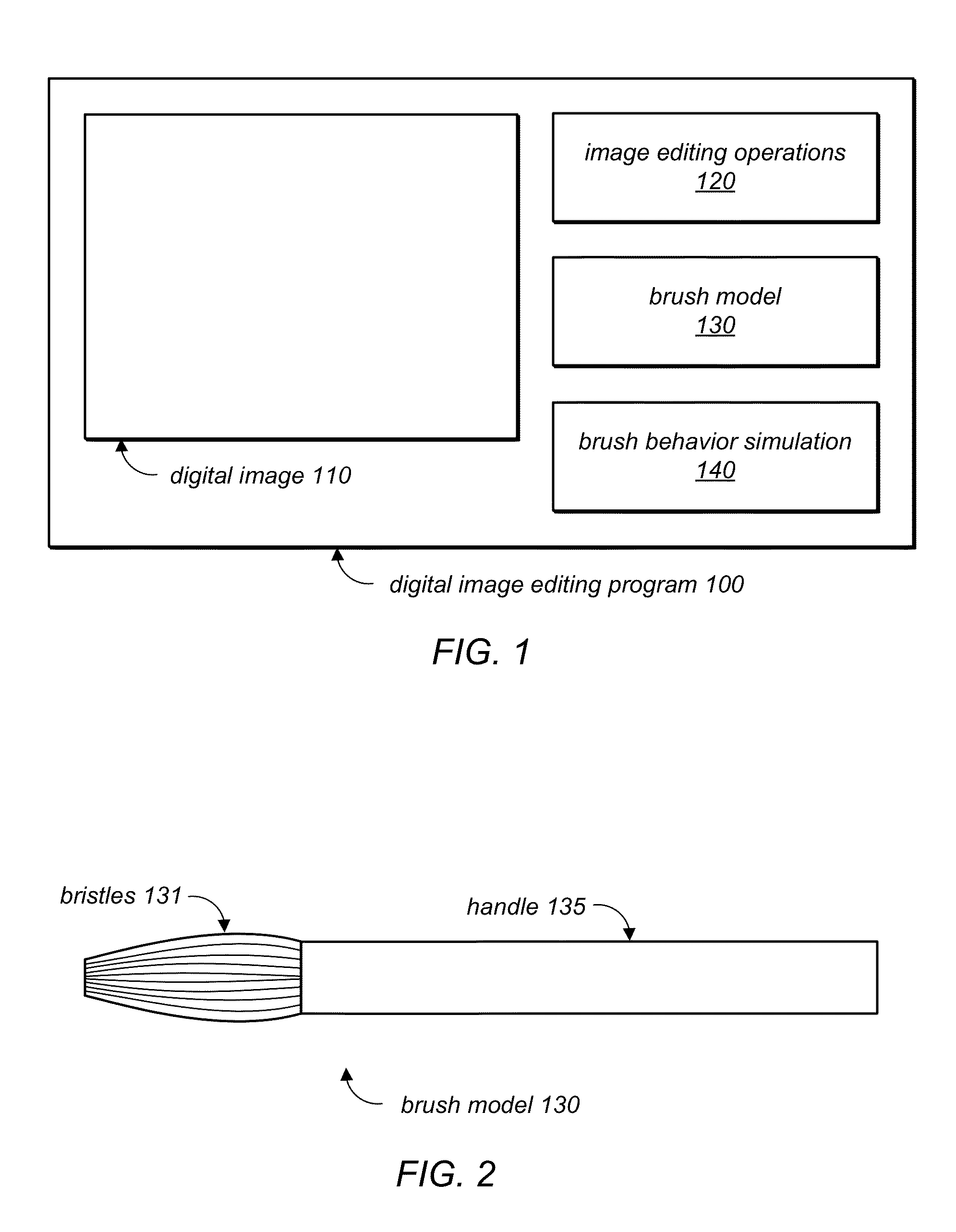 System and Method for Simulating Stiff Bristle Brushes Using Stiffness-Height Parameterization