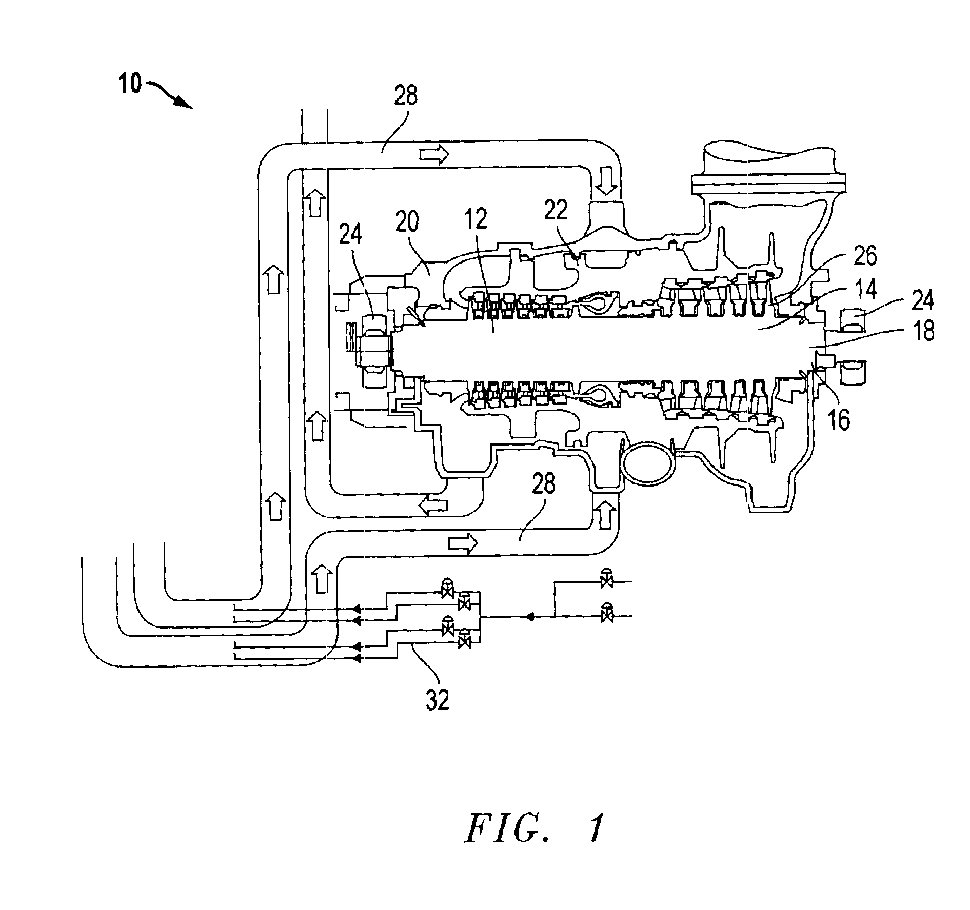 System and method of cooling steam turbines