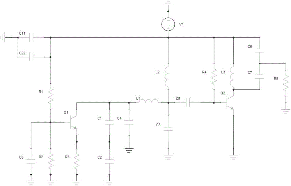 High frequency oscillator inhibiting parasitic oscillation