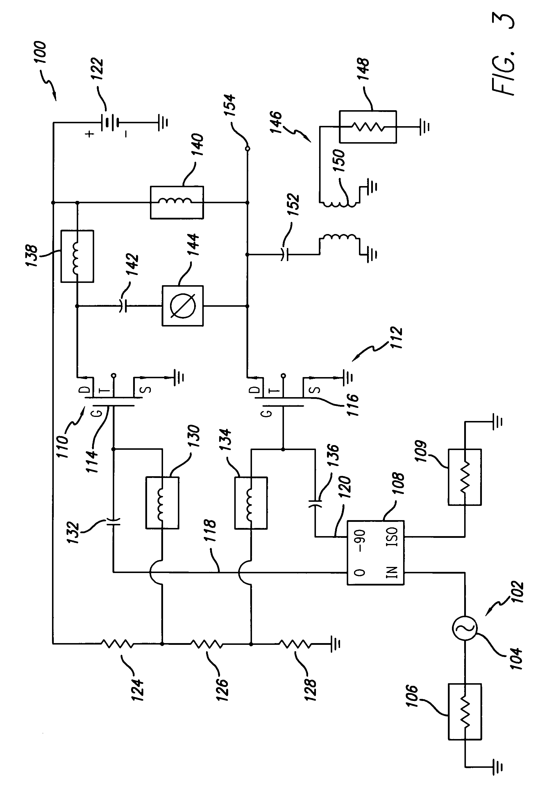 RF amplifier employing active load linearization