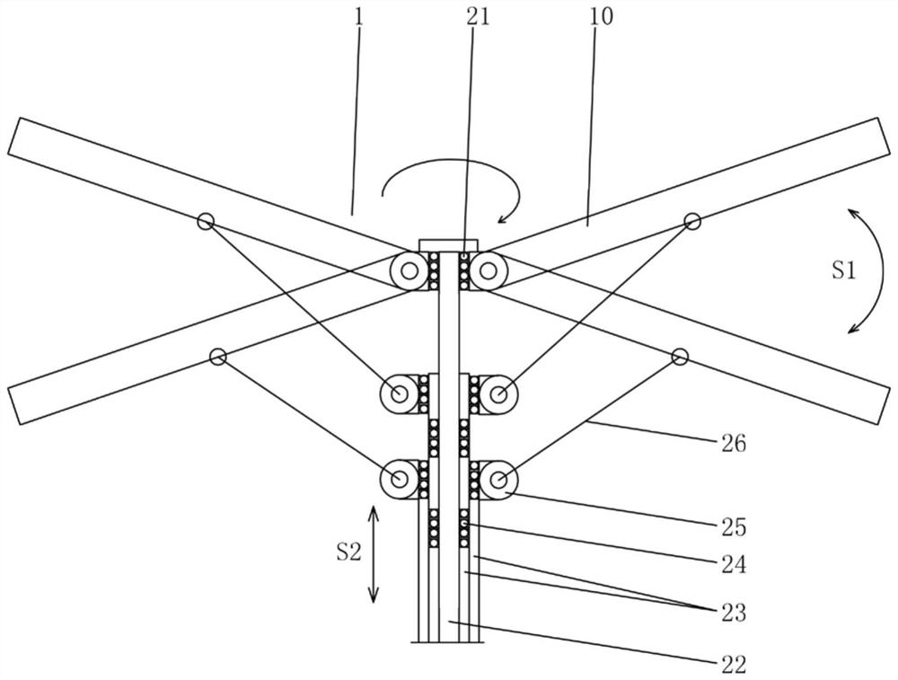 Flapping flight device