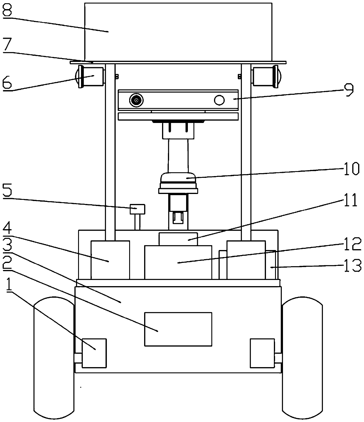 Livestock and poultry information sensing robot based on autonomous navigation and map construction method