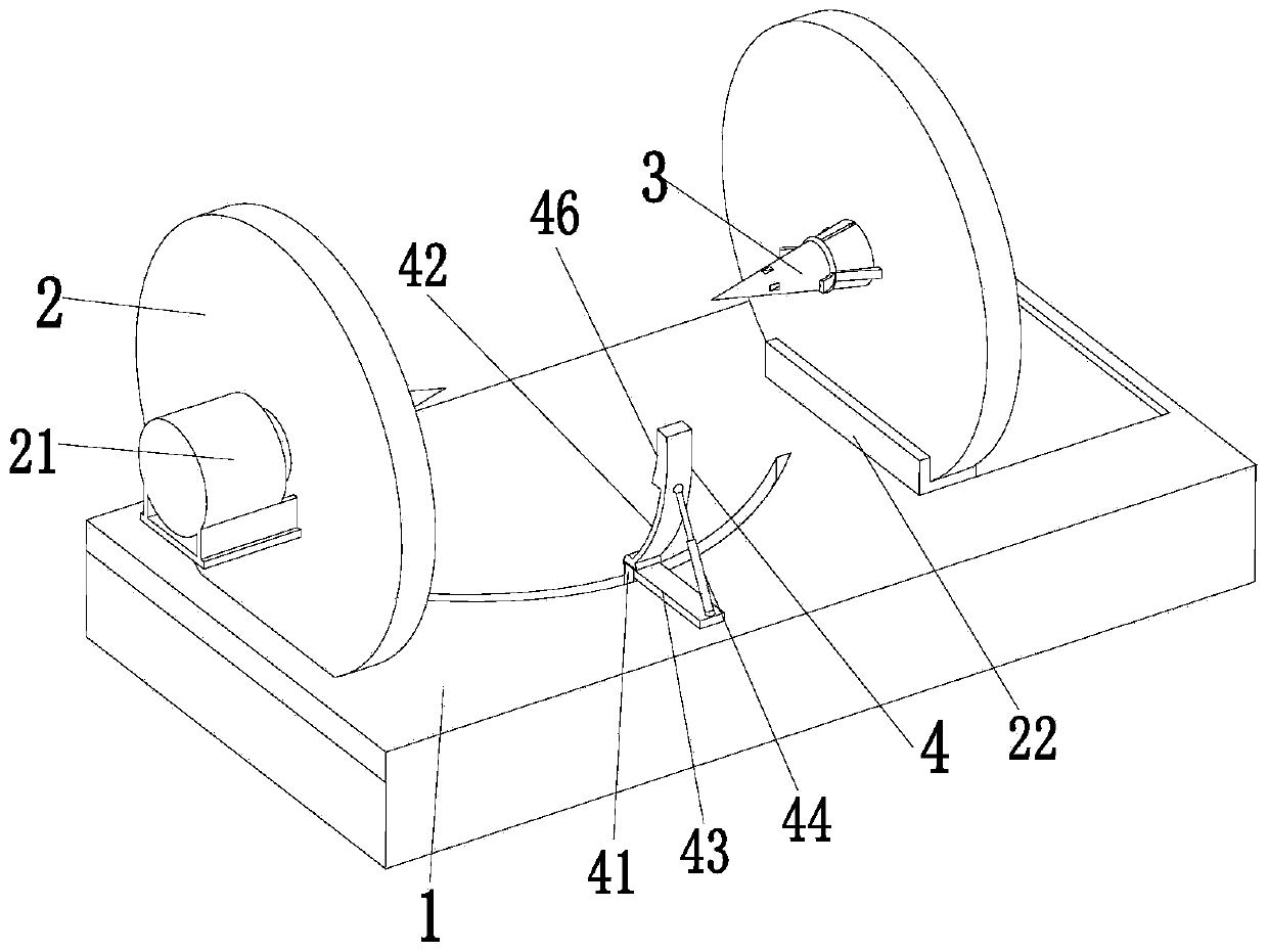 Poria cocos peeling auxiliary processing device