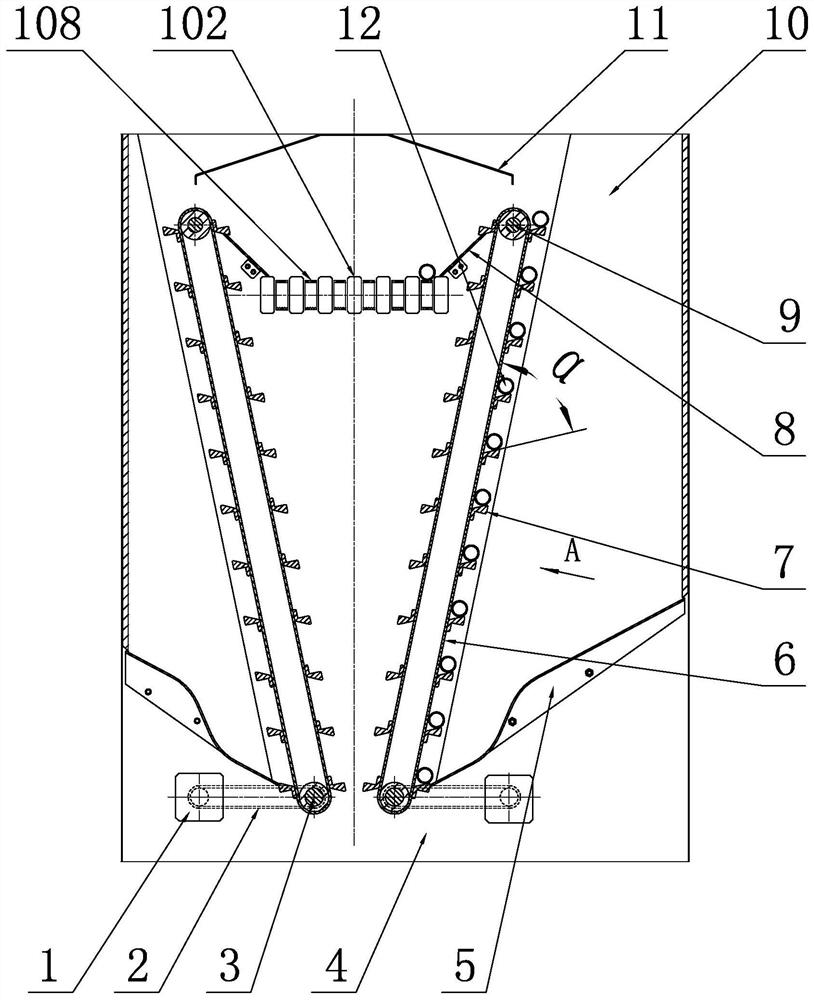 Material taking and conveying system of labeling machine