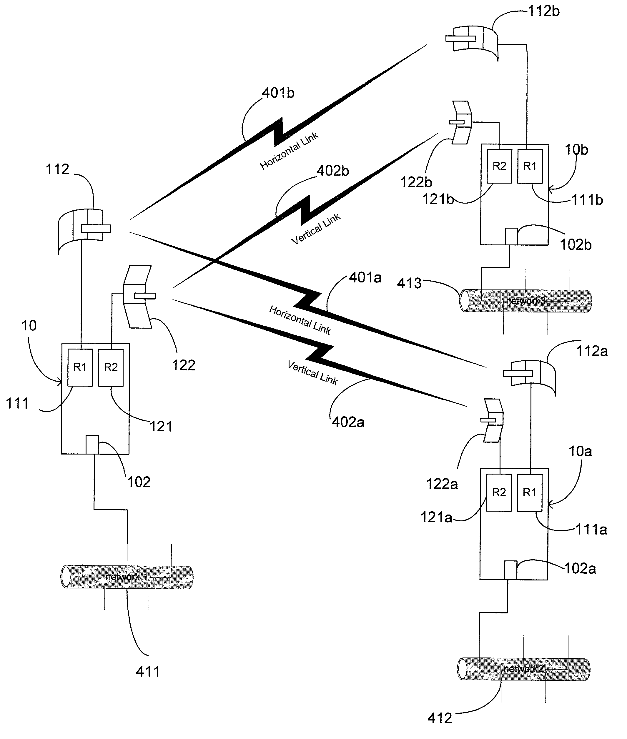 Dual channel redundant fixed wireless network link, and method therefore