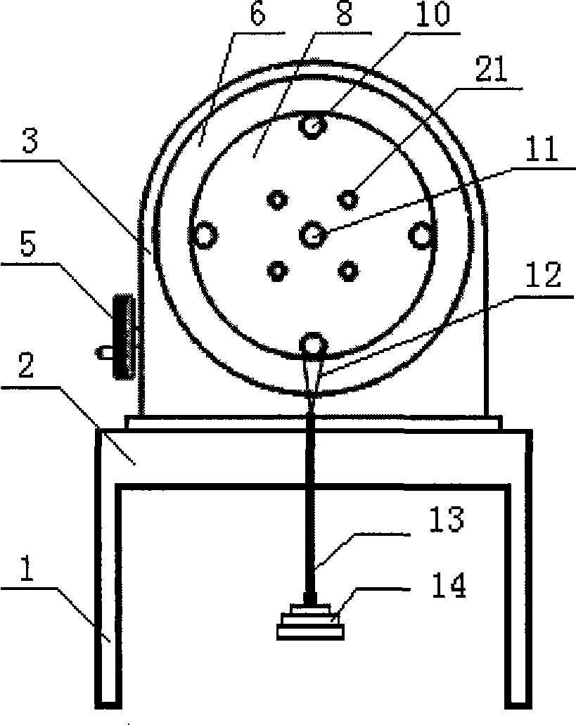 Six-dimension force sensor calibration device with medium measurement range