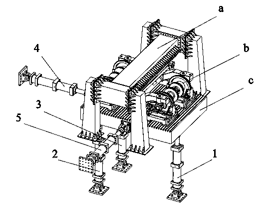 Bogie hanging system parameter testing device and method