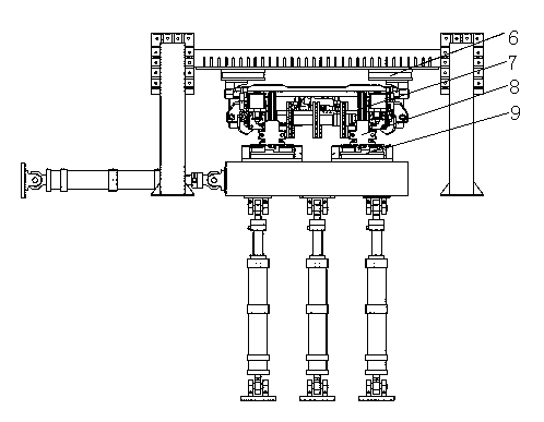 Bogie hanging system parameter testing device and method