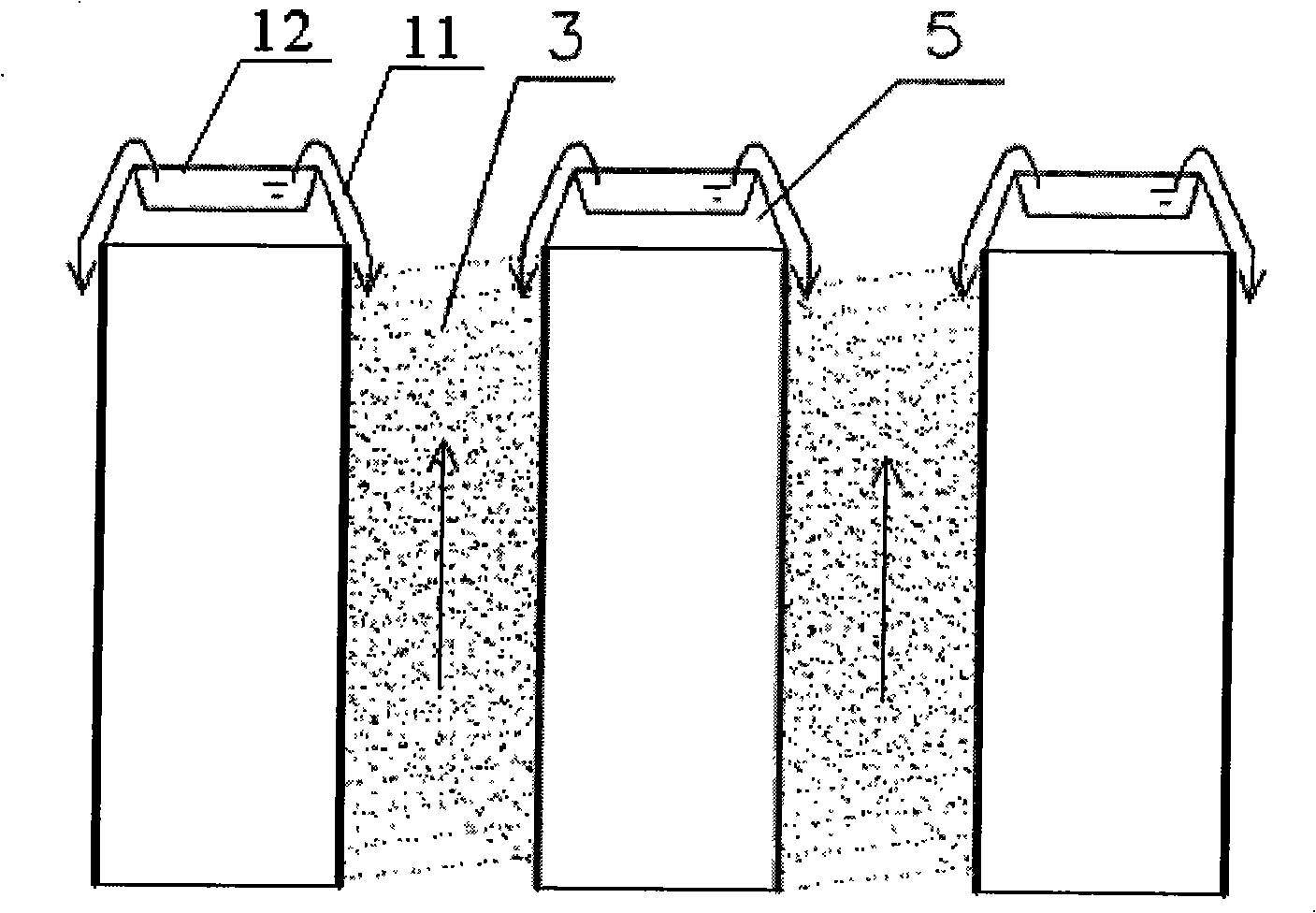 Square porous ceramic vertical tube type dew point indirect evaporative cooler
