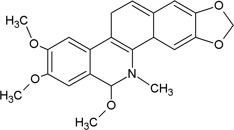 Salt of methoxy dihydronitidine derivate