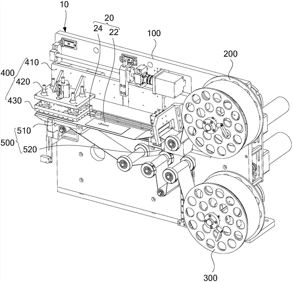 Film-pasting device