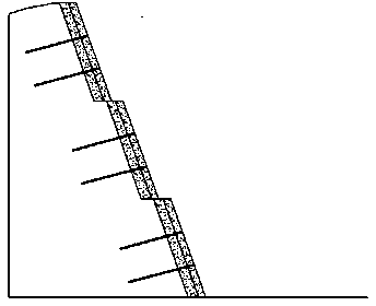 Construction method for high side slope of loosen and calaclastic rock