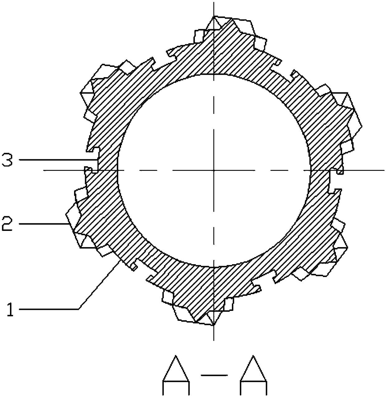 Round anti-theft special-shaped material