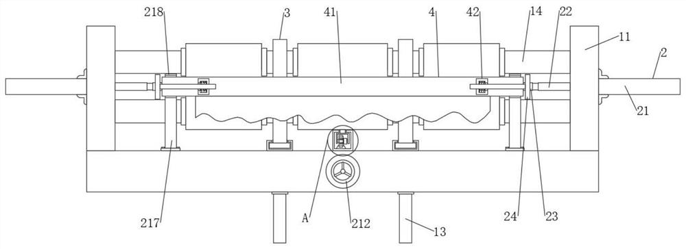 Cloth winding device with automatic winding structure for textile industry