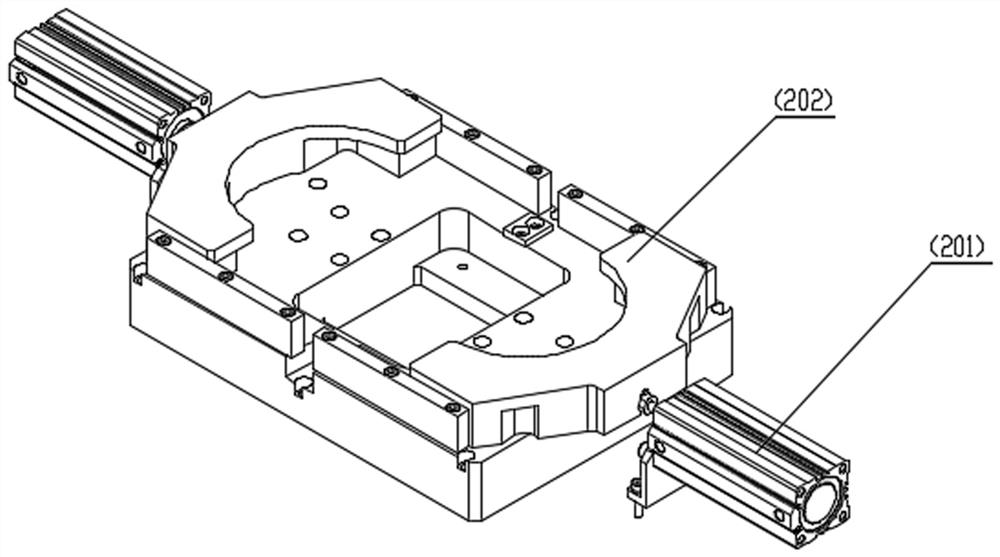 A device for pressing tire bolts capable of realizing multi-pressure head displacement